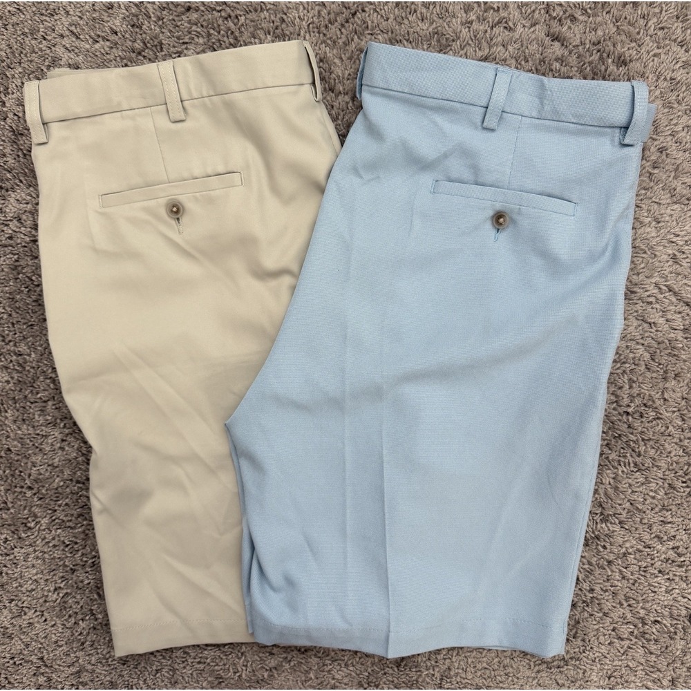 Men's Cool 18 Pro Golf Shorts Flat Front Lot Of 2 Pairs Size 40
